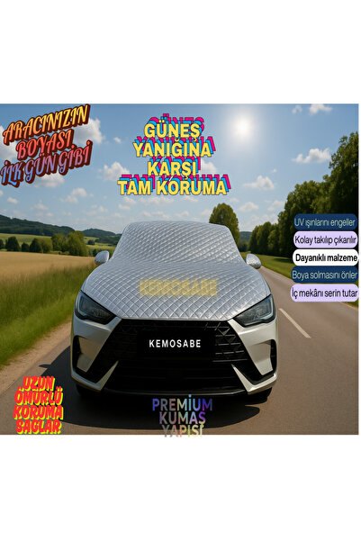 KEMOSABE GÜNEŞTEN KORUYUCU ISI YALITIMLI UNİVERSAL DOLU BRANDASI ARABA BRANDASI ARAÇ ÖRTÜSÜ