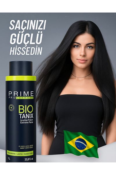Prime Pro Extreme Bio Tanix Brazilian Keratin Cream with Hyaluronic Acid, Lactic and Tunic Acid 1.1Lt
