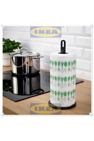 IKEA Familj Anthracite Color Paper Towel Holder, Height: 30 cm