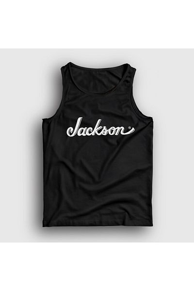 Presmono Unisex Black Logo Jackson Gift Guitar Tank Top 544010Tt