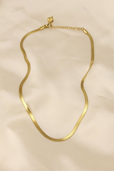 Skygo 316L Steel Gold Color 45 cm Italian Chain Model Women's Necklace - TJ-BKO5902