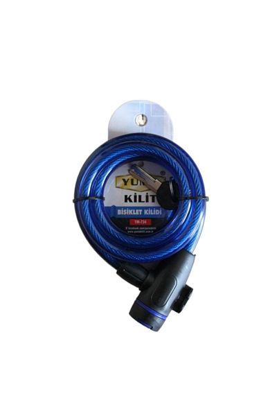 Easy Tedarik Yuma YM- 734 150cm Blue Bicycle Lock