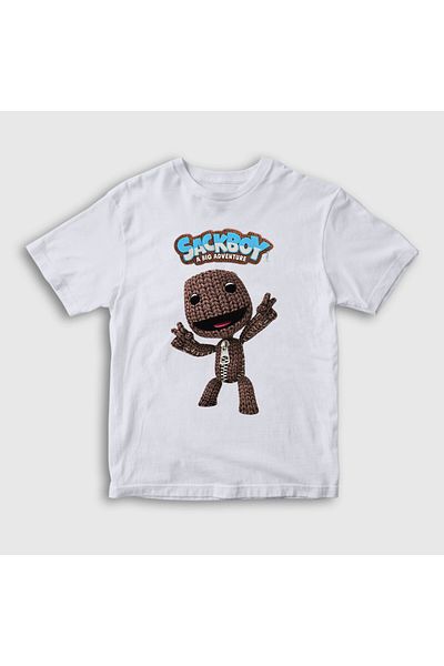 Presmono Tricou unisex pentru copii cu semn alb Sackboy A Big Adventure 544959tt