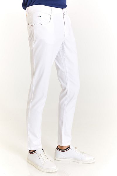 Aydınlı Pants - White - Normal waist