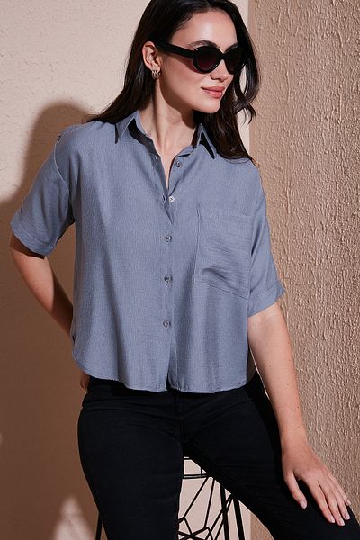 Lela Regular Fit Chest Pocket Short Sleeve Shirt Shirt 6779324