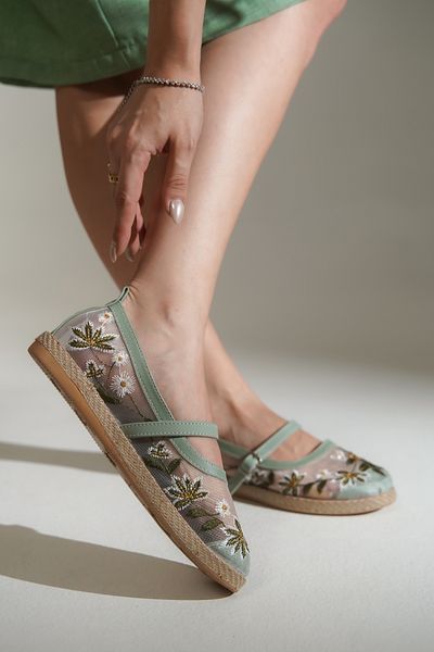 Capone Outfitters Espadrile de damă Shela cu bandă florală