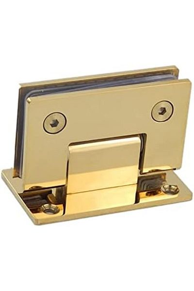 WANLIAN Heavy Duty 90 Degree Glass Door Cupboard Showcase Cabinet Clamp Glass Shower Doors Hinge Rep