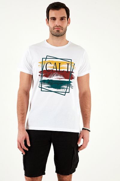 Buratti Cotton Slim Fit Crew Neck Printed 3 Pack t Shirt Men's t Shirt 541S31