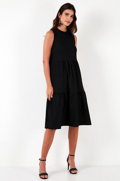 Lela Regular Fit Sleeveless Midi Dress Dress 5869008