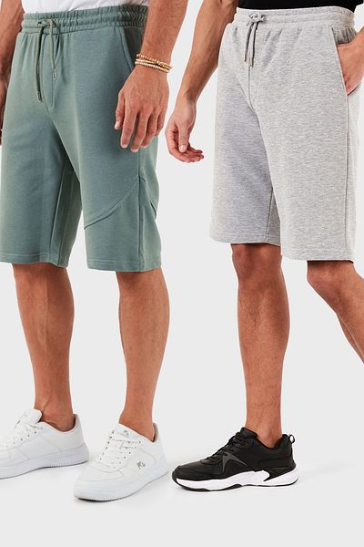 Buratti Cotton Regular Fit Normal Waist Pocket 2 Pack Shorts Men's Shorts 590804142S2