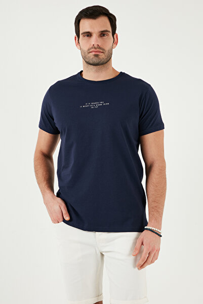 Buratti Βαμβακερή λεπτή εφαρμογή με λαιμόκοψη με στάμπα 3 συσκευασιών Μπλουζάκι Ανδρικό T SHIRT 541S31