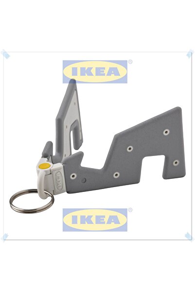 IKEA Yuppienalle Gri Telefon Tutucu, Tablet Tutucu, 8x4 cm