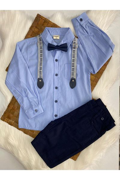 BİGÜMEX Two Piece Sets - Blue - Slim