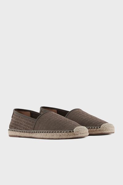 Emporio Armani حذاء إسبادريل جلدي بالكامل للرجال X4S030 XR338 U582