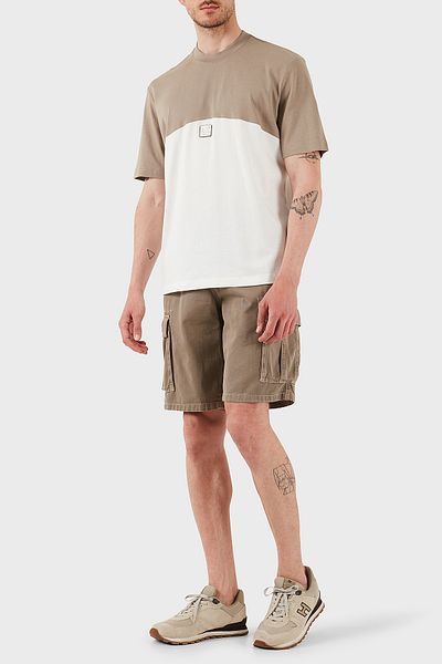 Armani Exchange Armani Exchage 100% βαμβακερό μπλουζάκι με κανονική εφαρμογή με λαιμόκοψη Ανδρικό μπλουζάκι XM000485 AF10362 M6062
