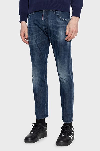 DSquared2 Stretch Cotton Skinny Fit Regular Waist Skinny Leg Jeans Men Jeans Pants S71Lb1592 S30342 470