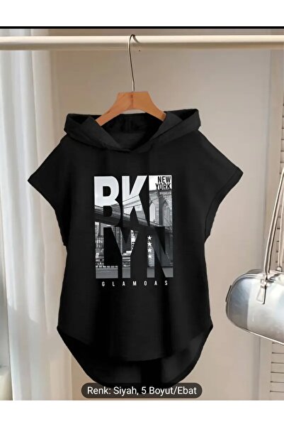 Lerix mod Hanorac cu glugă din bumbac pieptănat cu două fire, pentru femei, L...