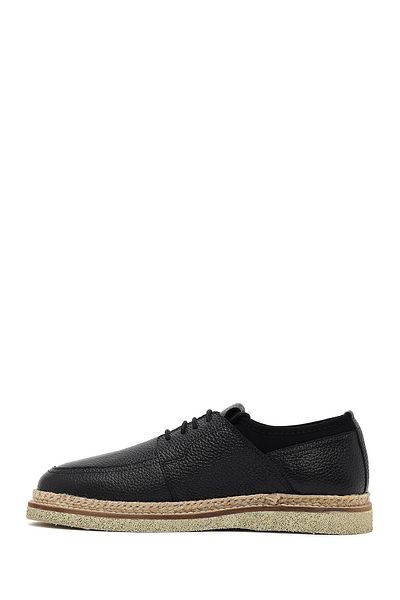 Derimod Men's Black Lace-Up Leather Casual Shoes 25Sfd7200Ft