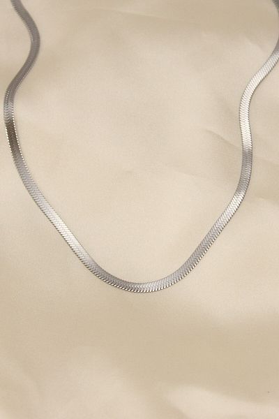 Skygo 316L Steel Silver Color 45 cm Italian Chain Model Women's Necklace - TJ-BKO5903