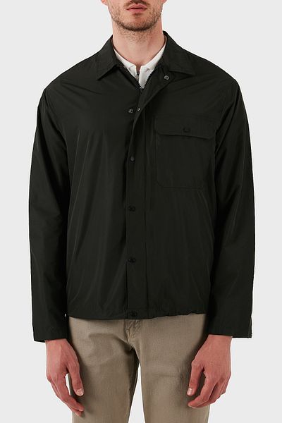 Armani Exchange Regular Fit Snap Button Pocket Shirt Jacket Men's Shirt Jacket Xm 000209   Af12012 Ub