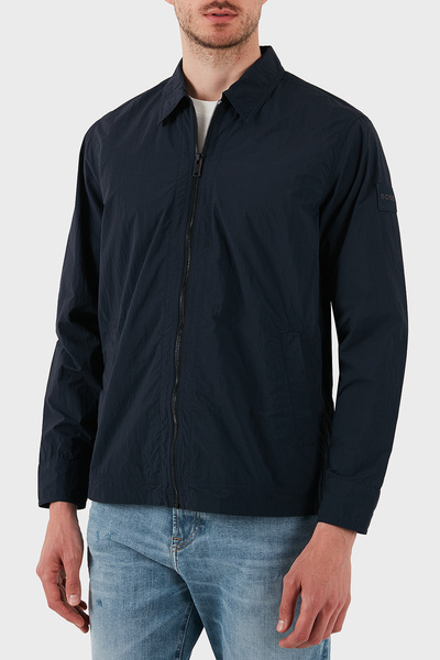 BOSS Logolu Relaxed Fit Fermuarlı Gömlek Erkek GÖMLEK 50538256 404