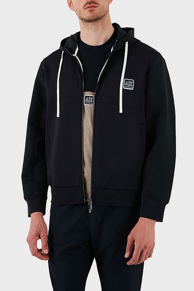 Armani Exchange Cotton Oversize Fit Hooded Zippered Sweat Men's Sweat Xm000480 Af10818 Ub101