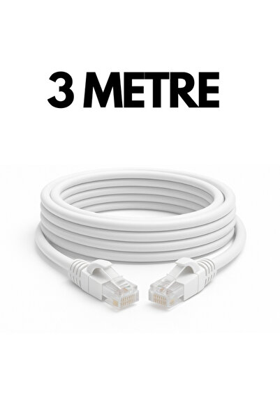 ATAsoft ELEKTRONİK Since 2021 Cat6 1000mbps 3 Metre Ethernet Kablosu Internet Veri Rj45 Kablosu