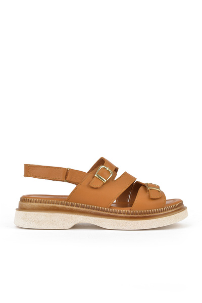 Ziya Жіночі сандалі з натуральною шкірою та підборами 1511020Z6122 Taba