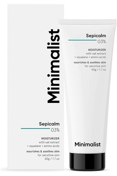 Minimalist 3% Sepicalm With Oats Face Moisturizer Cream for Sensitive Skin | Lightweight | Calming | Reduces Re