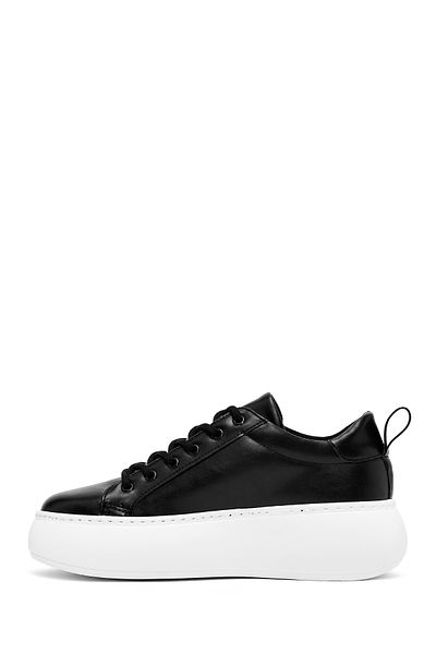 Derimod Women's Black Lace-Up Thick Sole Sneaker 25Sfe210818