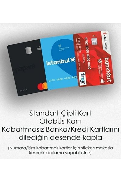 hediyenebak Müslüm Gürses Designed |   Card Covering Sticker |   Compatible for Credit/Debit Card