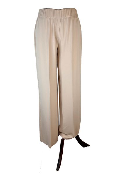 Yusuf Özdemir 1195-1395 Pants with Wide Legs and Elastic