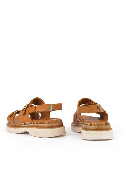 Ziya Жіночі сандалі з натуральною шкірою та підборами 1511020Z6122 Taba