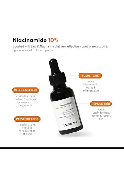 Minimalist 10% Niacinamide Face Serum for Acne Marks, Blemishes & Oil Balancing with Zinc