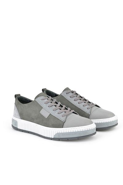 Ziya , Men's Genuine Leather Shoes 1511040Zy2321 Gray