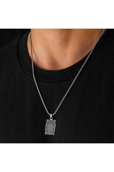 Skygo Silver Color Ant Prayer Necklace