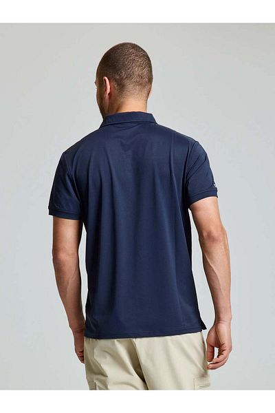 Slam Ανδρικό μπλουζάκι Navy Blue Tech Pique Polo Ss Polo A108006s01-w13