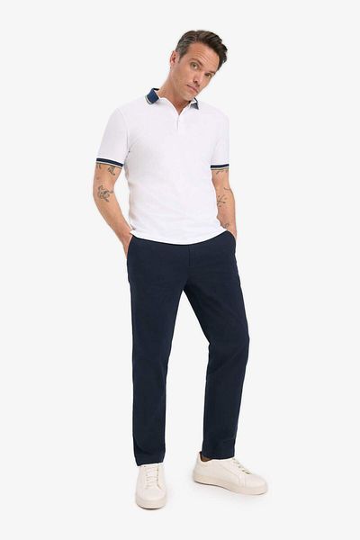 DeFacto Slim Fit Lycra Basic μασίφ κοντομάνικο μπλουζάκι πόλο F4674ax25sm