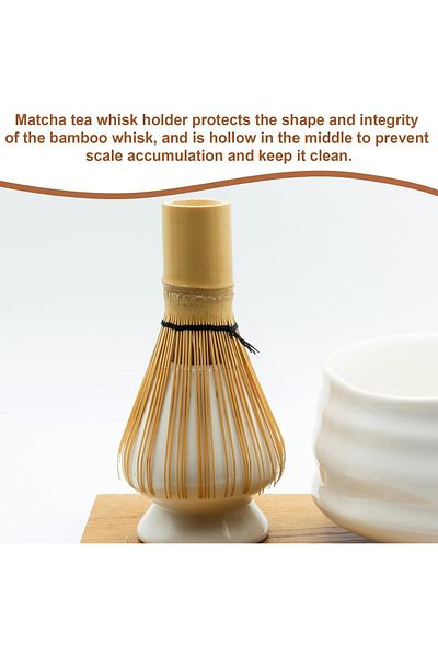 COOYA 3Pcs Matcha Whisk Set,Matcha Whisk, Tea Spoon, Whisk Holder,Natural Food Grade Bamboo,for Home,Green