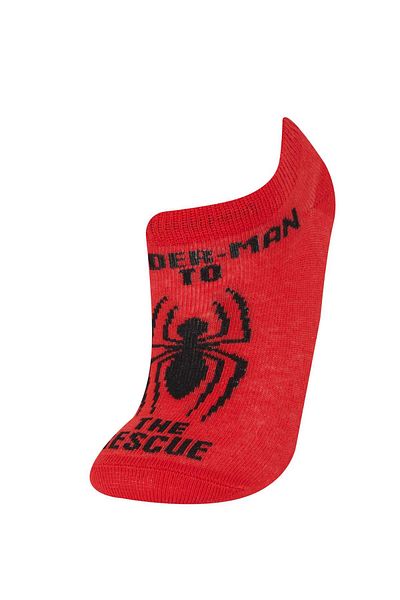 DeFacto Комплект от 3 памучни чорапи до глезена за момчета Marvel Spiderman E5161a8ns