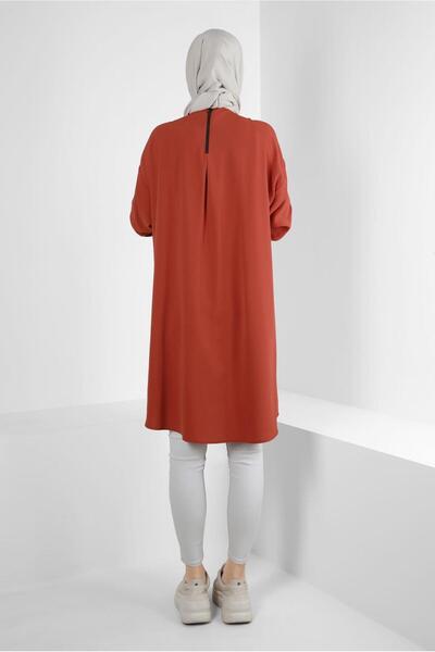 Alvina Two-Color Tunic with Elastic Cuffs 43914