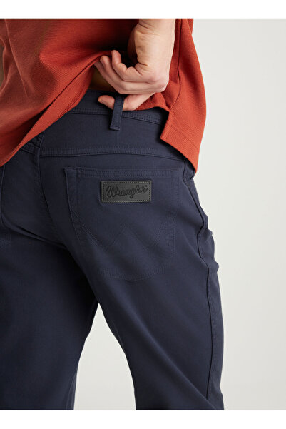 WRANGLER Normal Bel Straight Koyu Lacivert Erkek Chino Pantolon W1218646411 Texas Pantolon