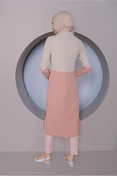 Alvina 2 Color Tunics with Buttons 41391