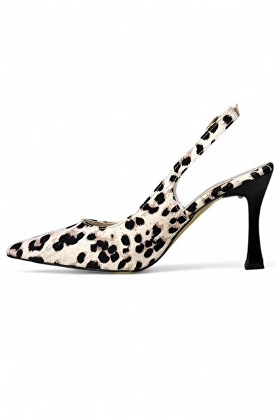 yezy shoes Brown Leopard Patterned Women's High Heel Stiletto