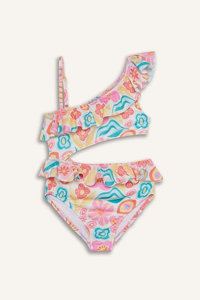 DeFacto Girl's Floral Swimsuit E3536A825Hs