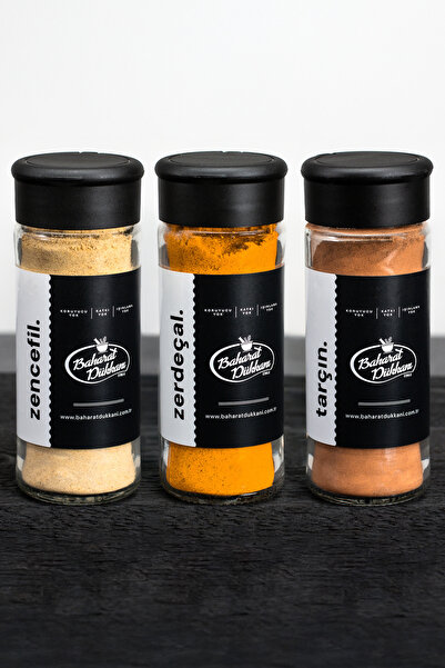 Baharat Dükkanı Zencefil - Zerdeçal - Tarçın 3’lü Set