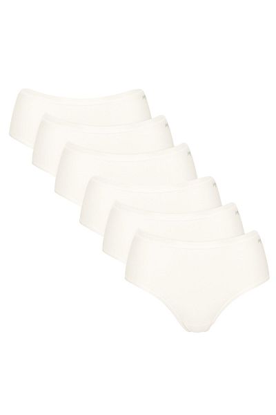 SLOGGI Damen Slips, 6er Pack - GO Daily Cotton Midi 6P, Unterhose, Stretch-Baumwolle