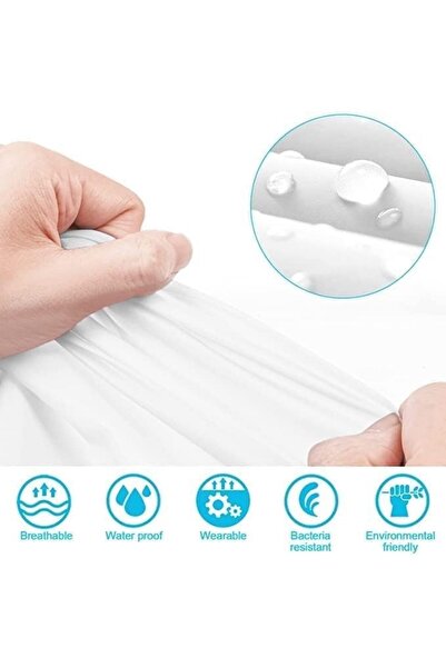 Other Eva Waterproof Reusable Raincoat Unisex - Adjustable Hood Color May Vary, One Size