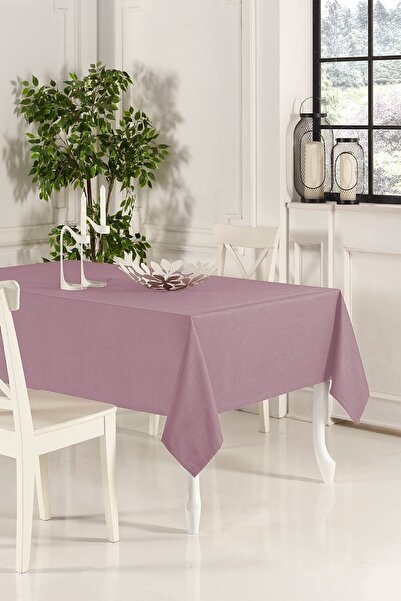 ASDİVA Stolnjak Dusty Rose 160x220 cm Jednostavan Dekorativni Kuhinjski Stoln...