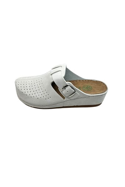 TECOS Sanitary Clogs For Women, , White, Size 41, 26 Centimeters